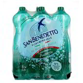 ACQUA LEGGERMENTE FRIZZANTE SAN BENEDETTO 6 bottiglie GRANDI da 1,5 l  (Minimo € 2,64 - 39,7 %) in dettaglio