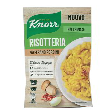 Risotto zafferano e funghi 175g Knorr - D'Ambros Ipermercato